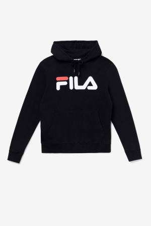 FILA Lucy Hoodies Black / White,Womens Clothing | CA.TEGXRI795